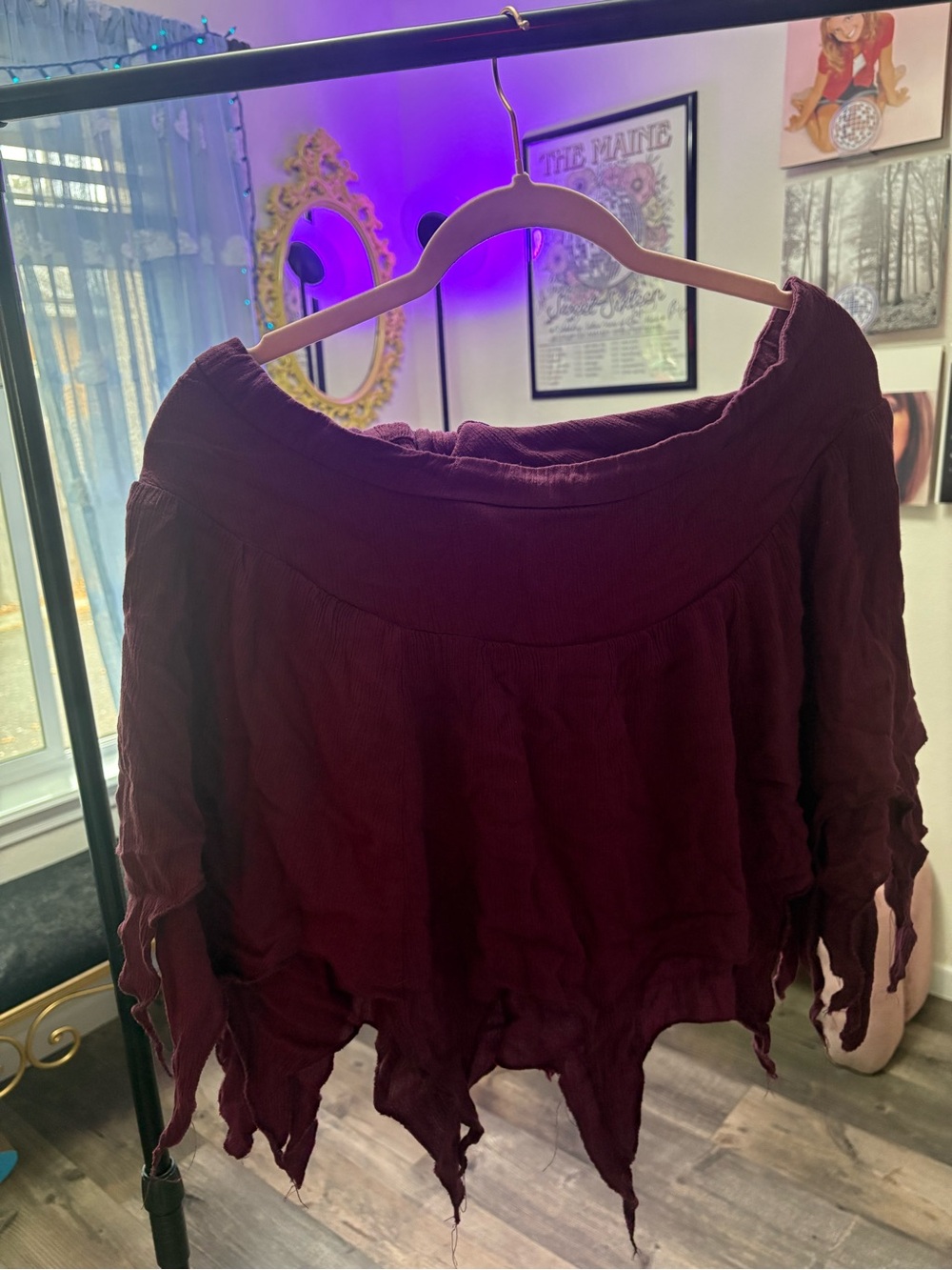 Thorne and Fable Maroon Fairy Skirt